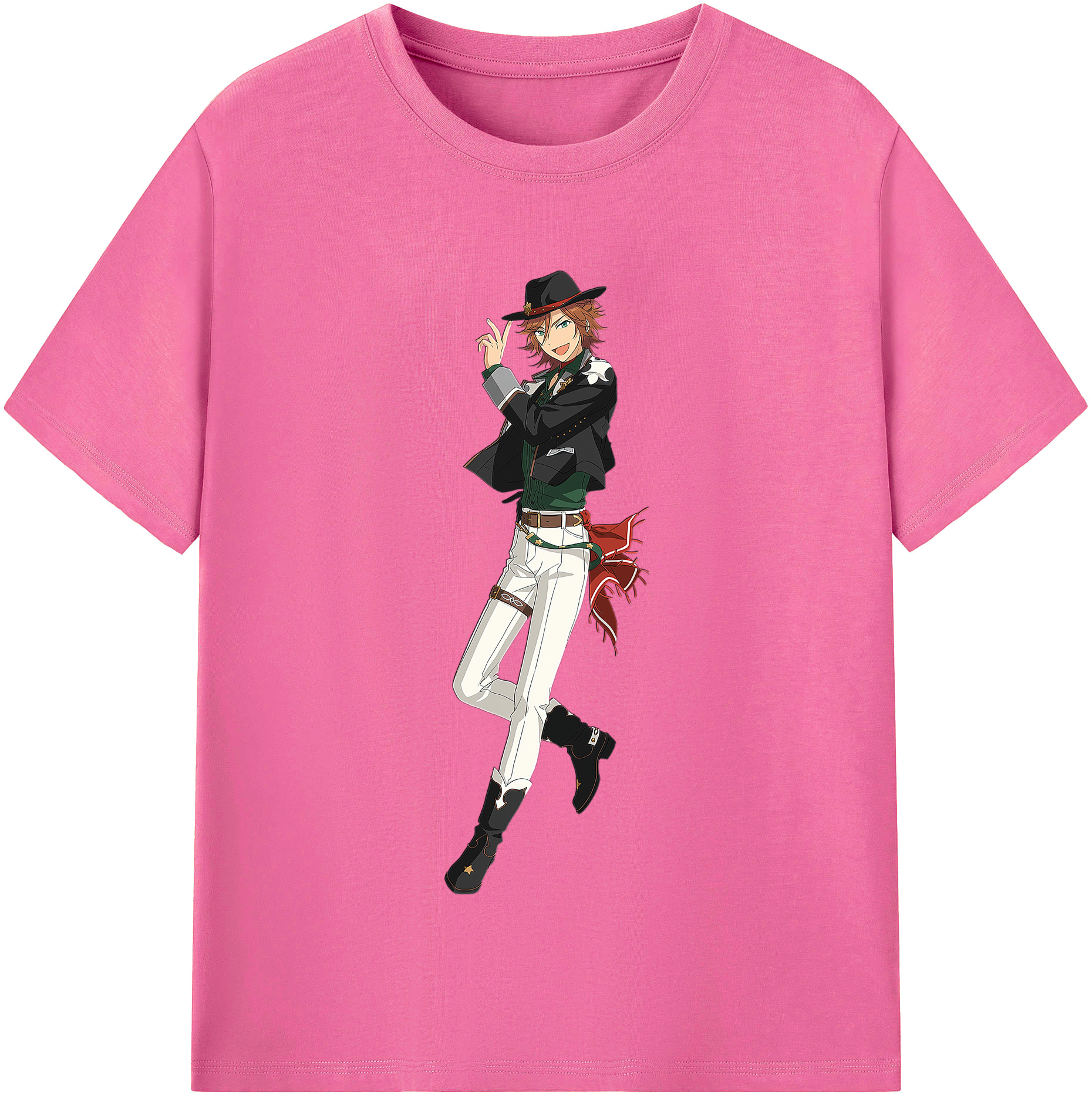 （画像用） あんさんぶるスターズ! Ensemble Stars レディースカジュアルプリントTシャツ（綿100％）